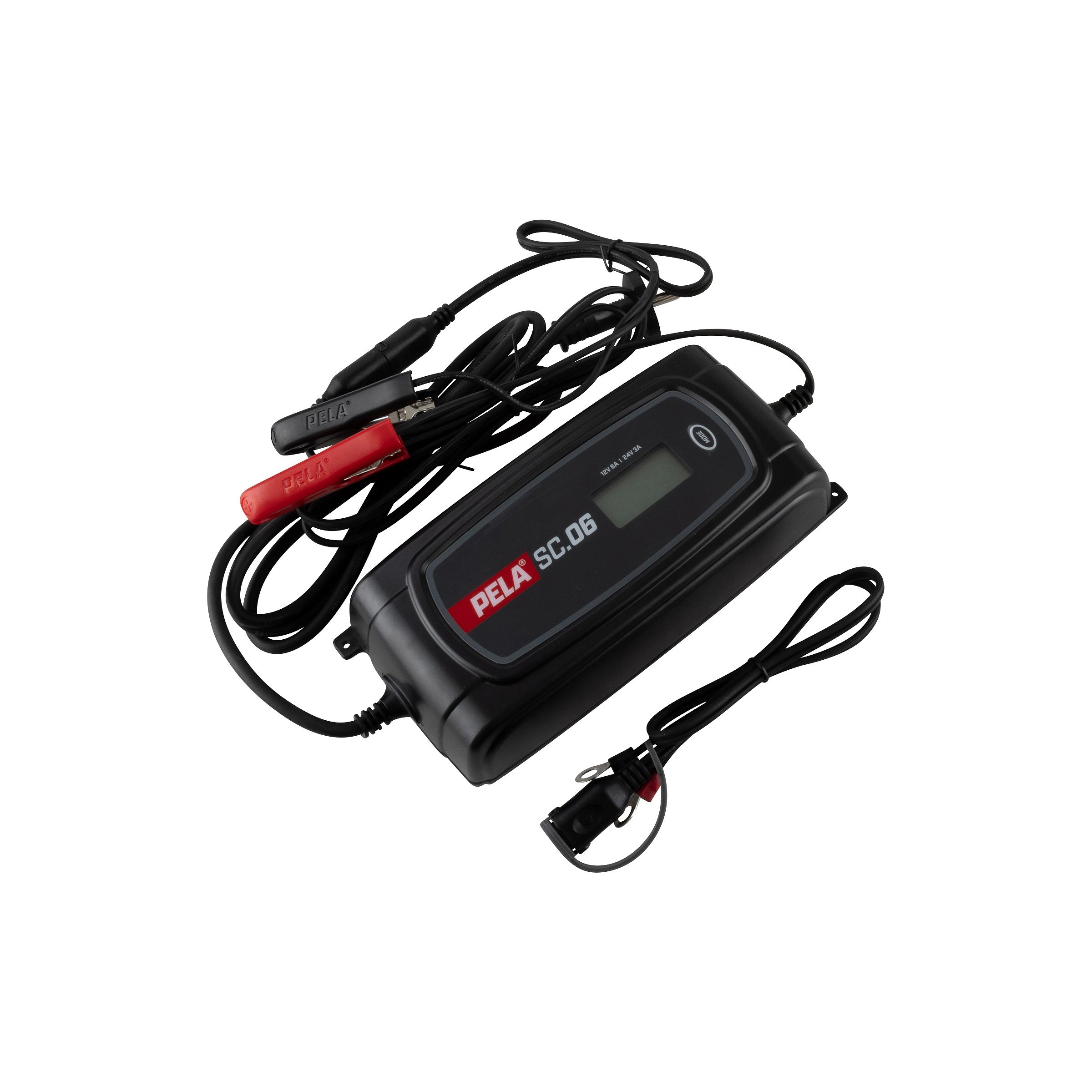 PELA 544067 Batterilader 12 V, 6 A/24 V, 3 A