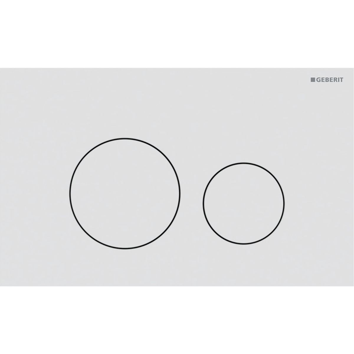 Geberit Sigma 40 Round Skylleplade rustfrit stål Mat hvid