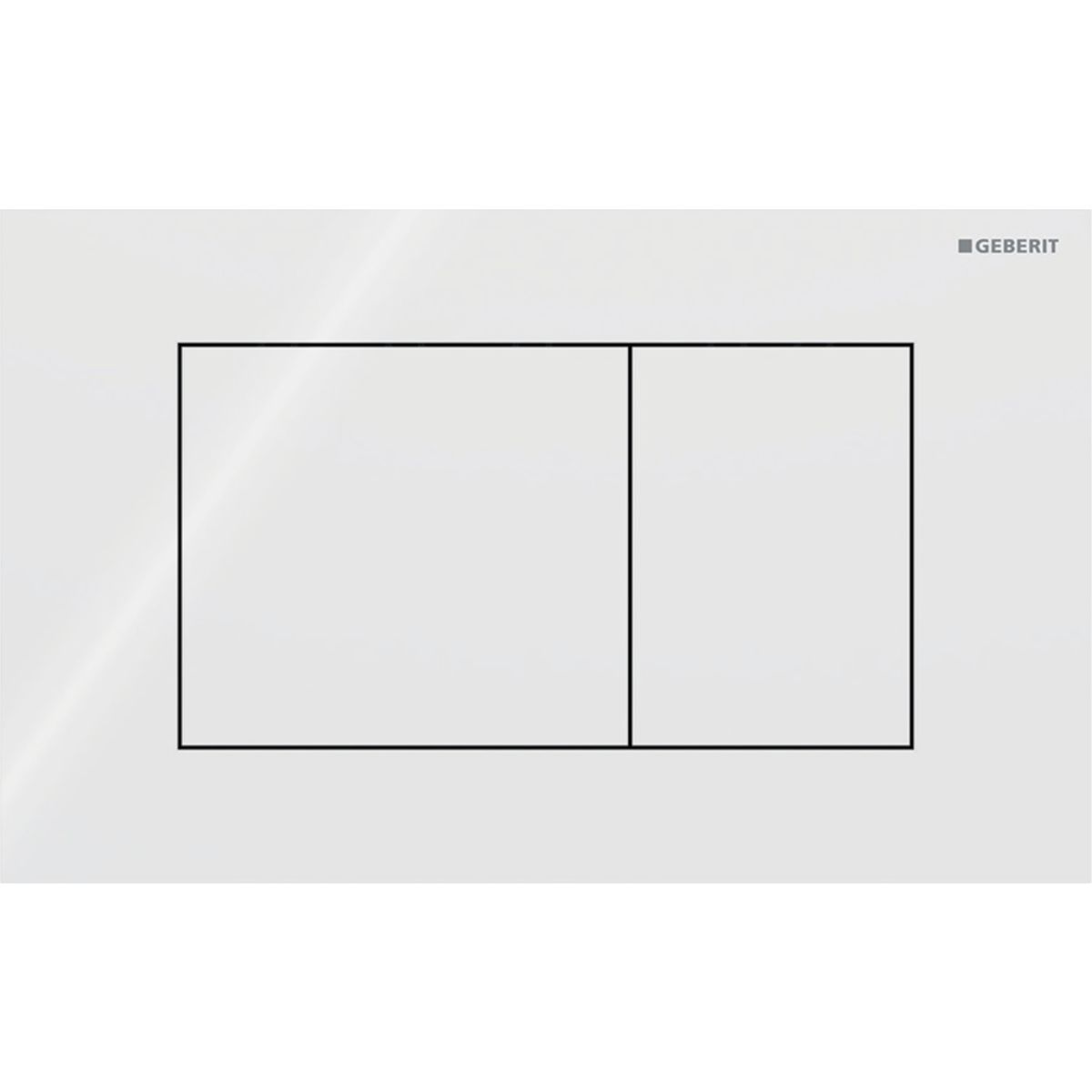 Geberit Sigma 40 115.629.SI.1 Spolplatta Vit/Glas