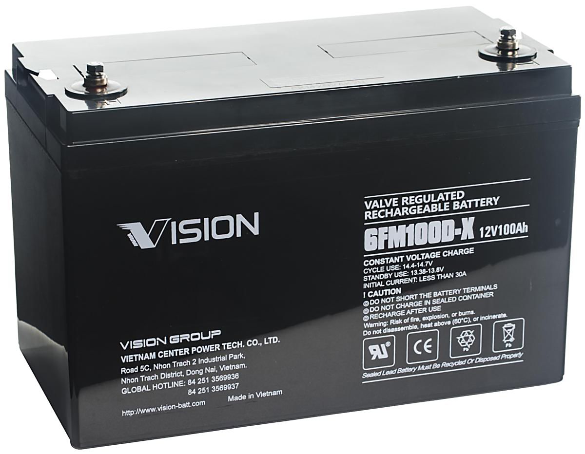 Vision 6FM100 Batteri 12V, 100 Ah