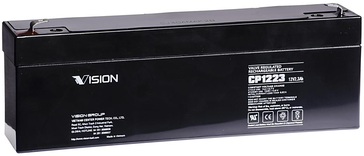 Vision CP1223 Batteri 12V, 2,3 Ah