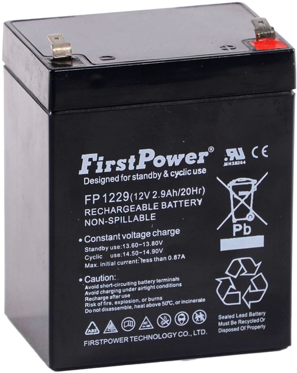 First Power FP1229 Batteri 12V, 2,9 Ah