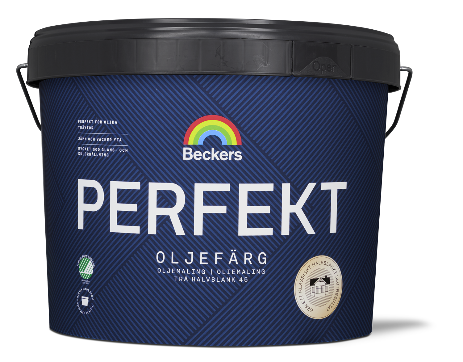 Beckers Perfekt Oljefärg halvblank Utevit
