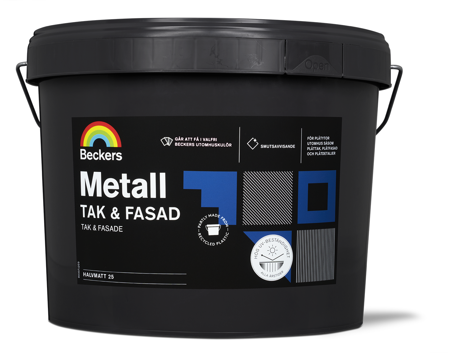 Beckers Metall Tak&Fasad Täckfärg halvmatt Valfri kulör