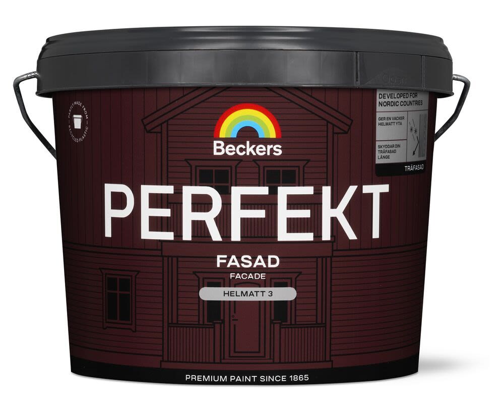 Beckers Perfekt Fasad Fasadfärg helmatt Valfri kulör