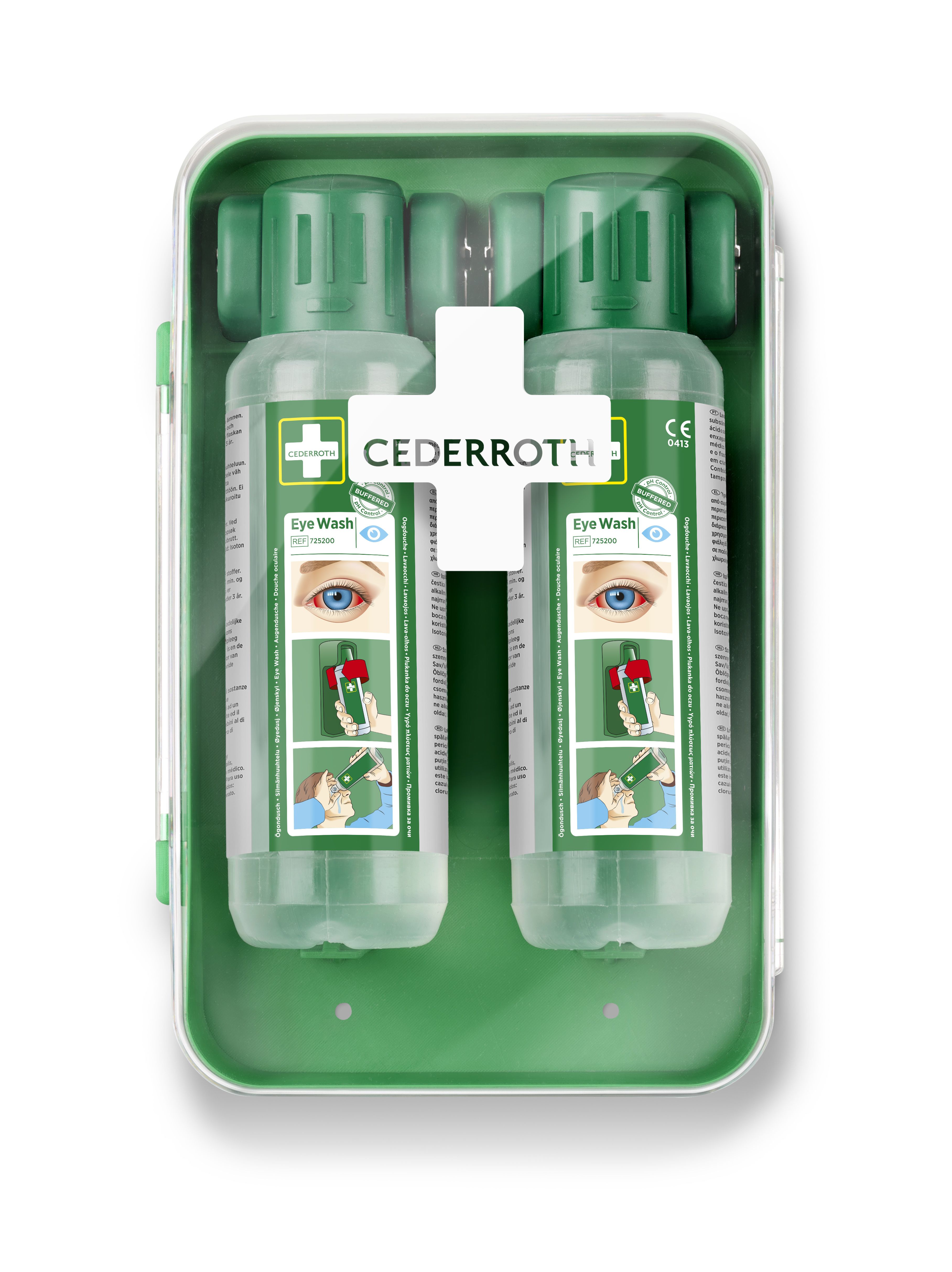 Cederroth 51011040 Ögonduschskåp 2 x 500 ml