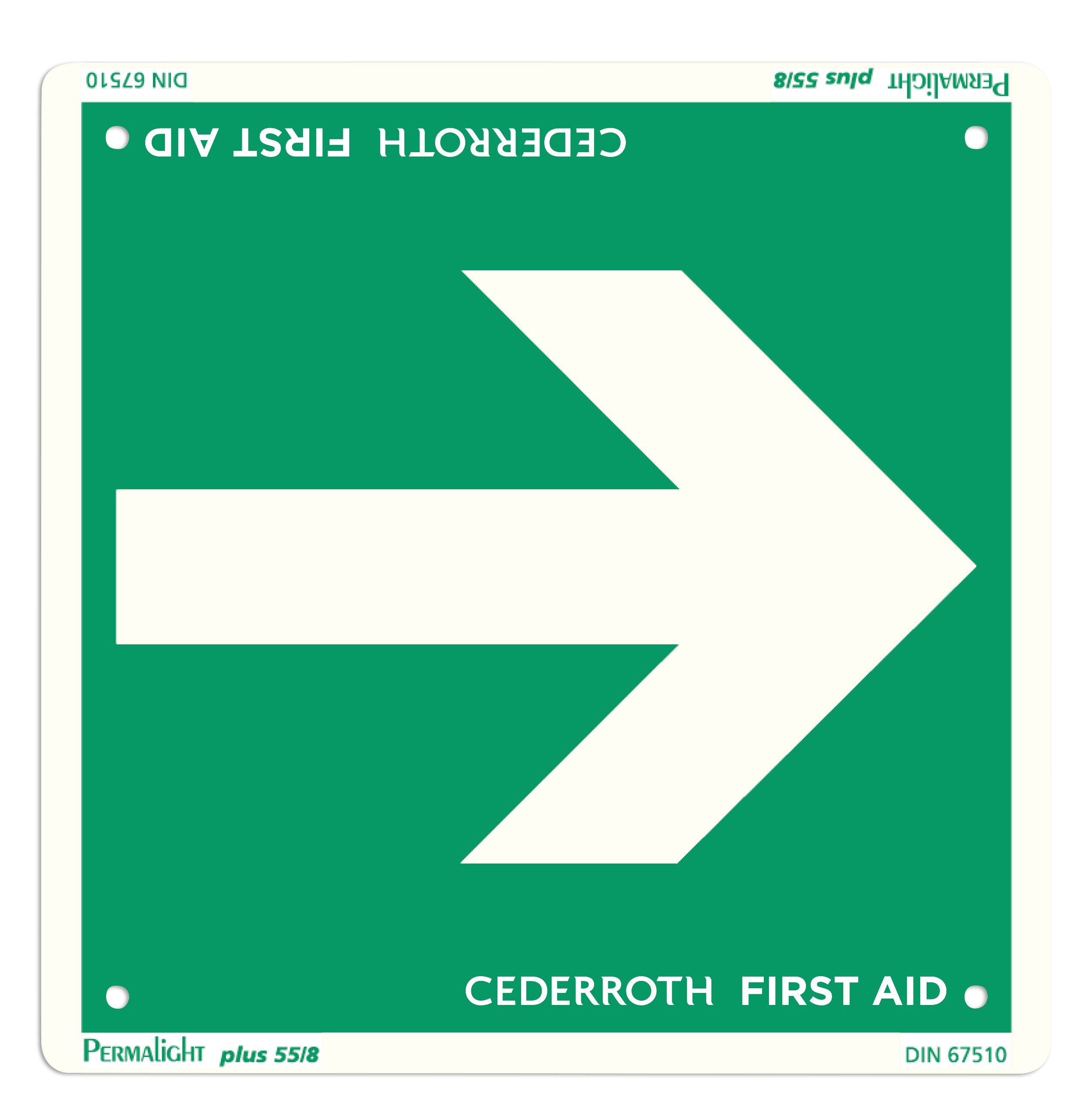 Cederroth 1735 Skylt Riktningspil