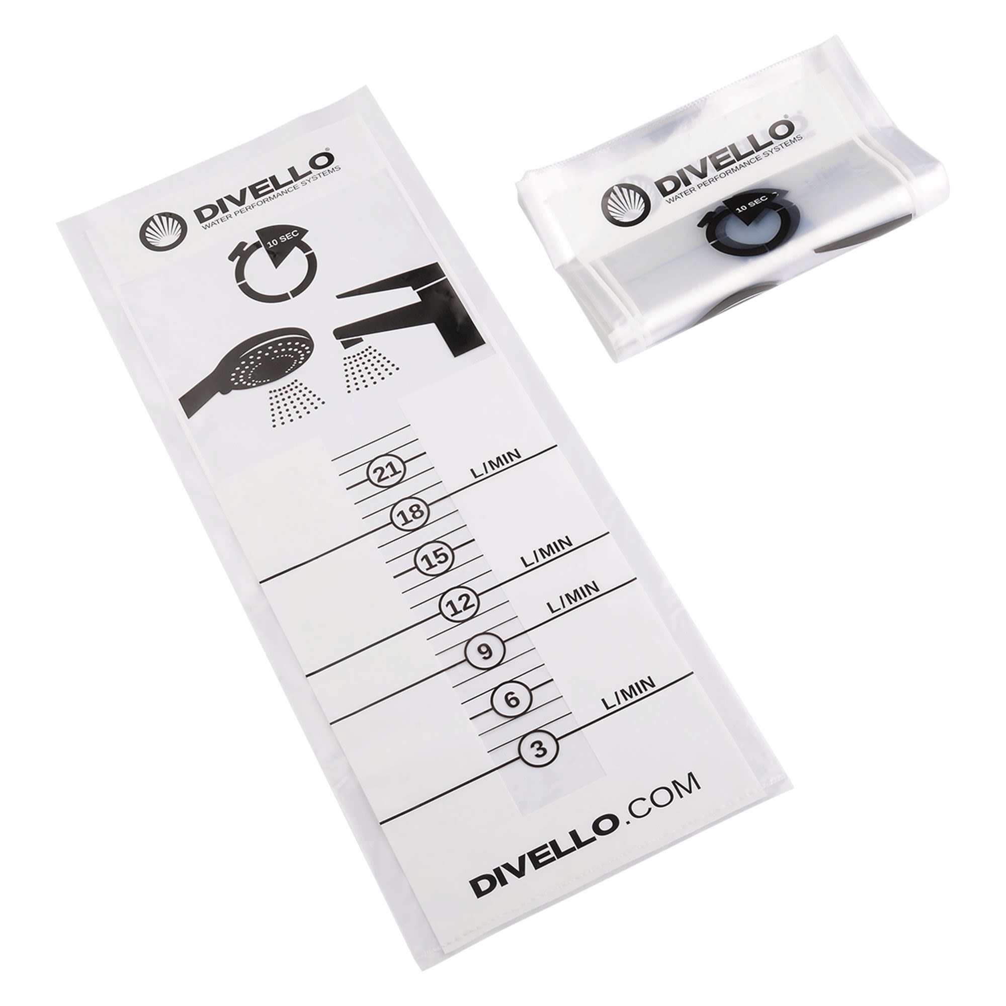 DIVELLO L/min Flödesmätarpåse 10-pack