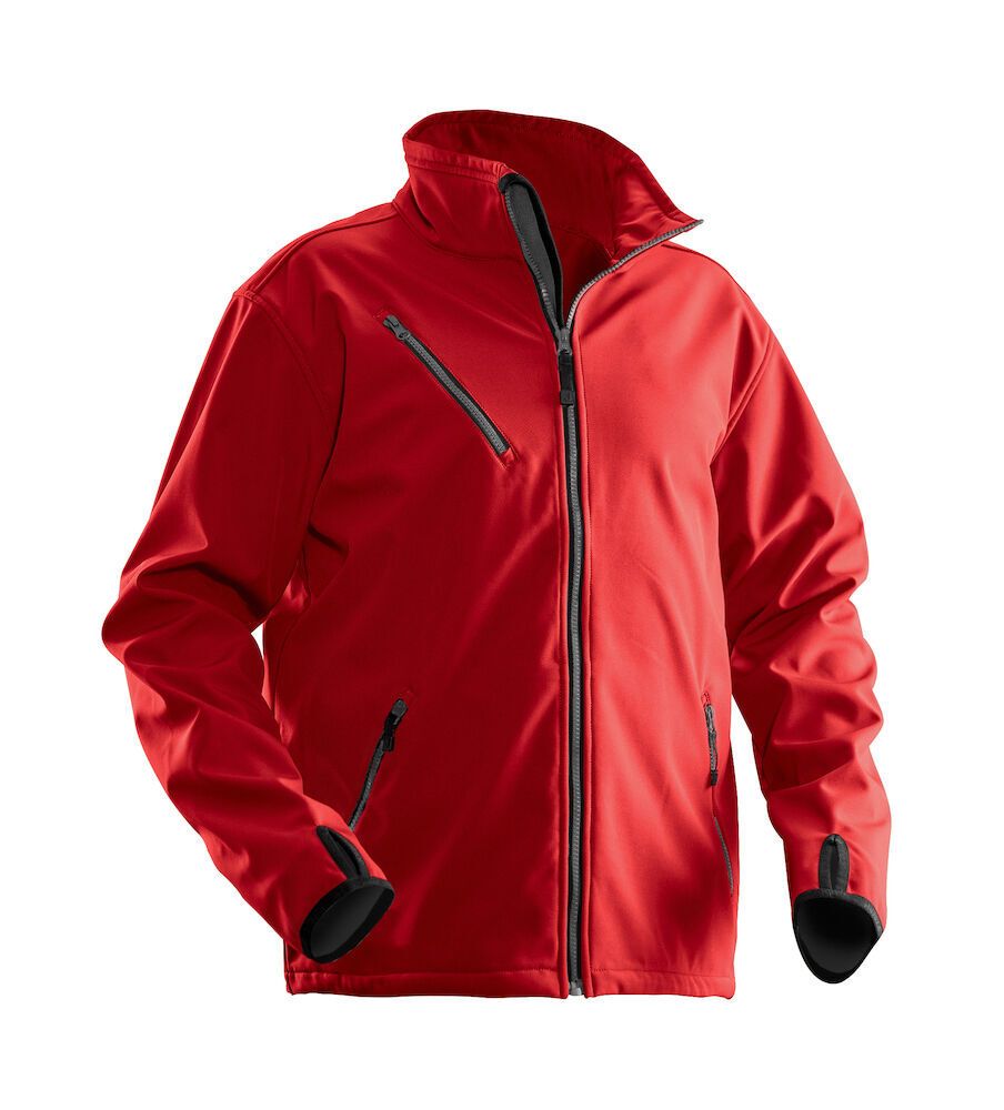 Jobman 1201 Softshelljacka röd XL