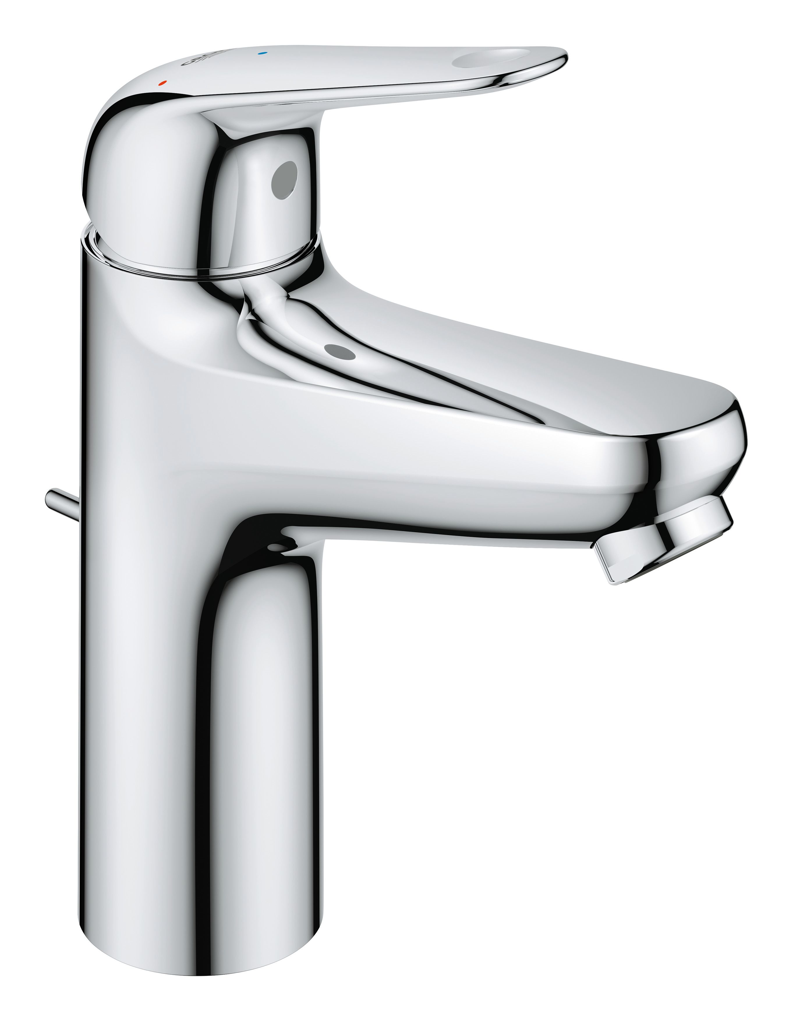 Grohe Swift 24328001 Tvättställsblandare lyft-upp, M-size, krom Kallstart, Energy Saving