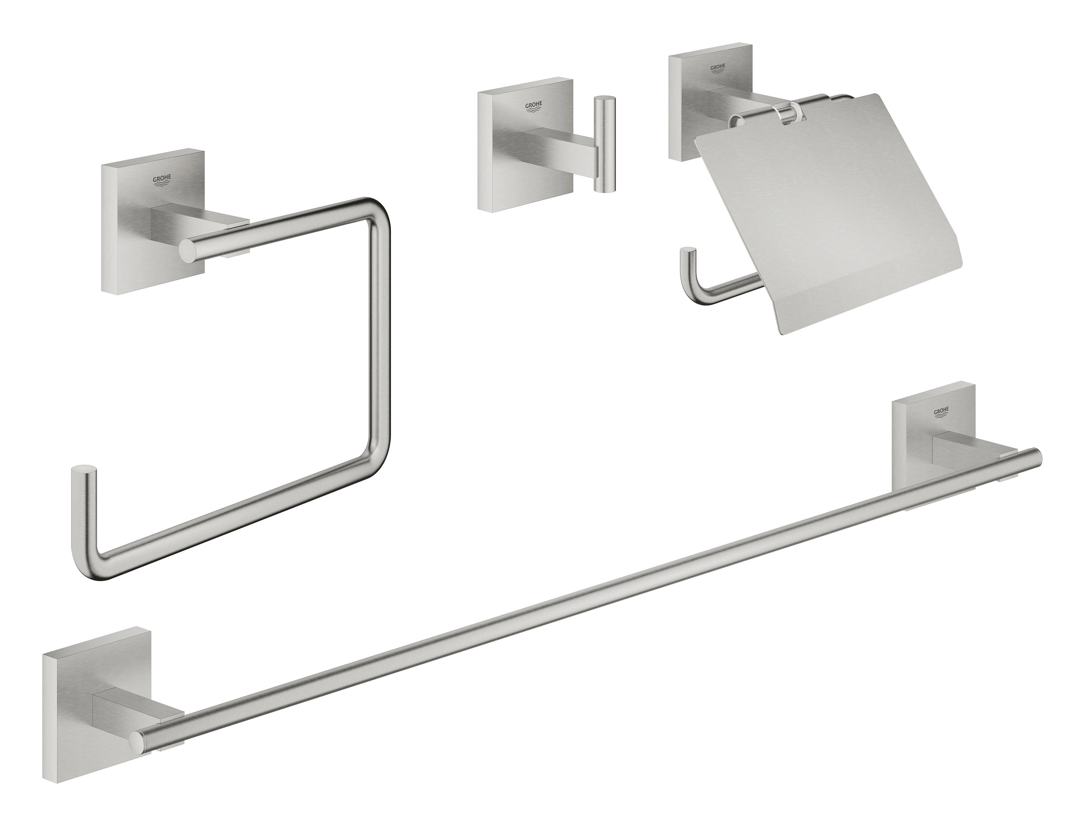 Grohe Start Cube 41115DC0 Tillbehörsset 4 delar SuperSteel
