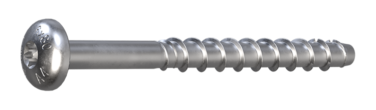 Sormat 9640095887 Betongskrue S-CSA P T30 A4 6x80/35/25 mm, 6‑pakning