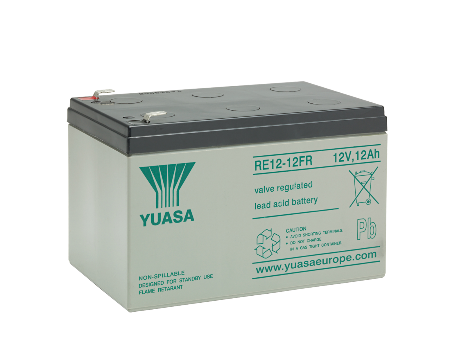 Yuasa RE12-12 Batteri 12V, 12 Ah
