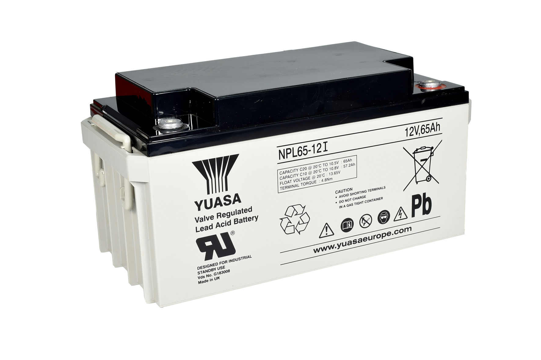 Yuasa NPL65-12I Batteri 12V, 65 Ah