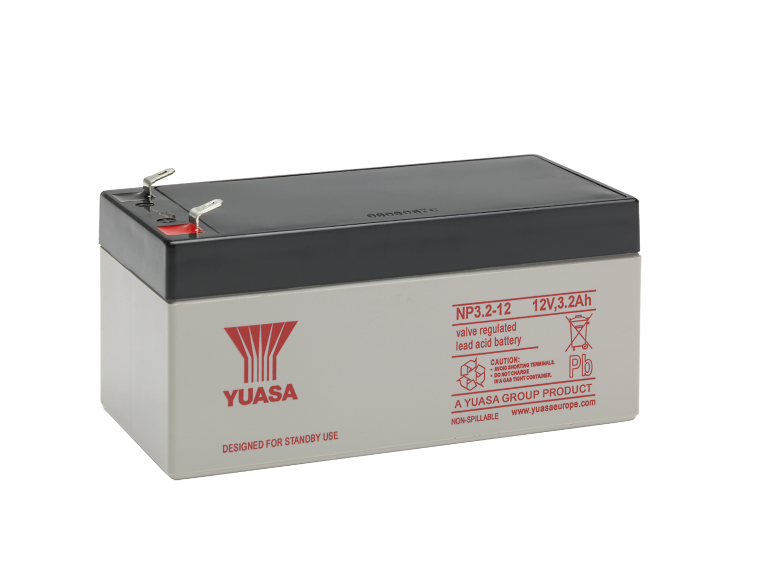 Yuasa NP3.2-12 Batteri 12V, 3,2 Ah