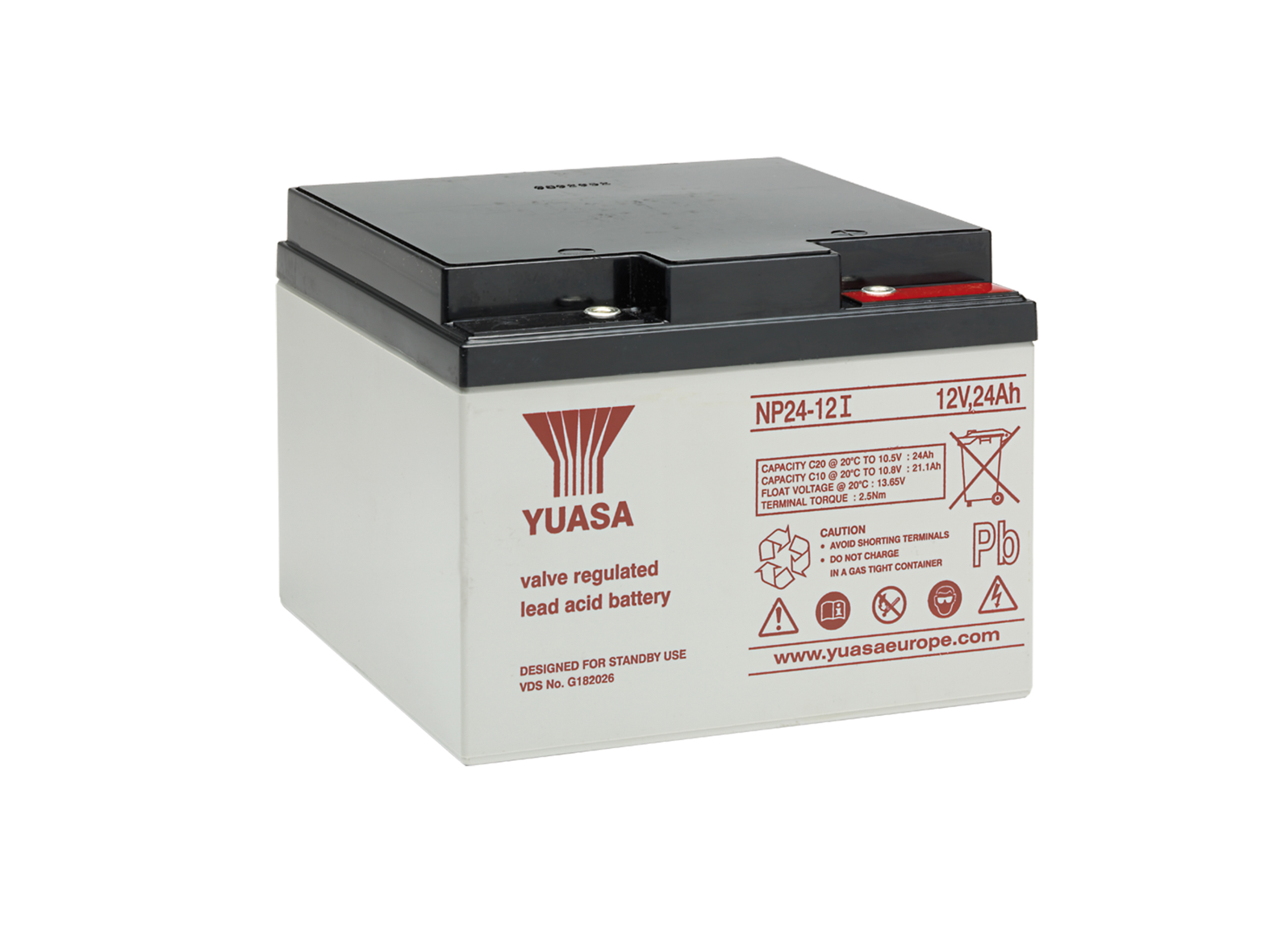 Yuasa NP24-12I Batteri 12V, 24 Ah