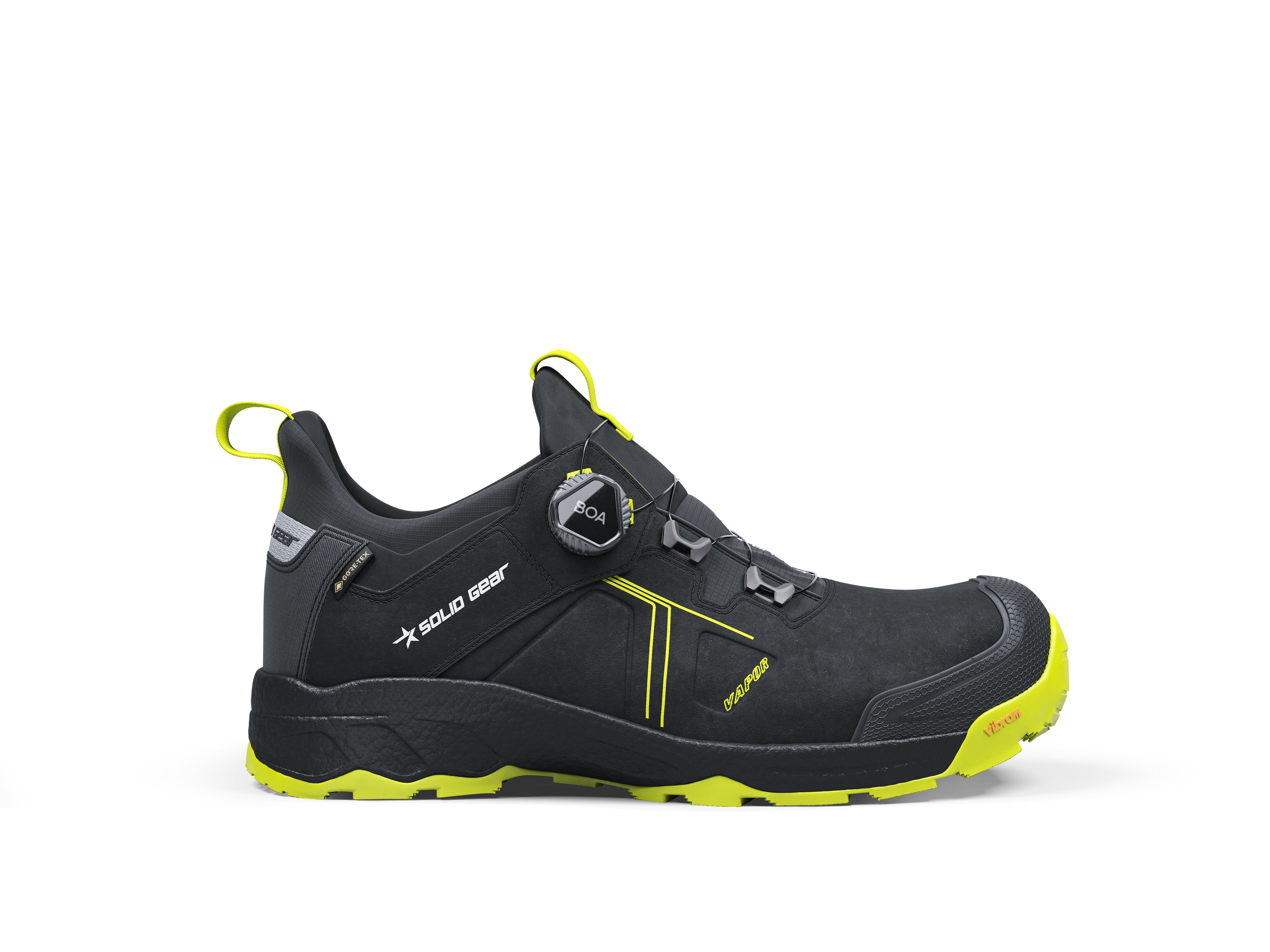 Solid Gear VAPOR 3 Skyddssko svart/grön 45