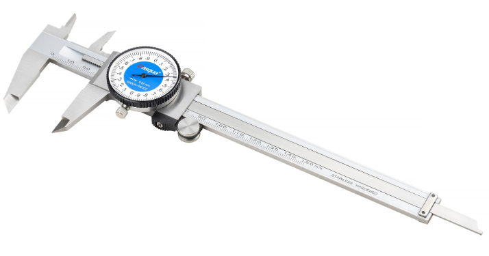 Dasqua 495149 Skjutmått 0-150 mm, med mätklocka