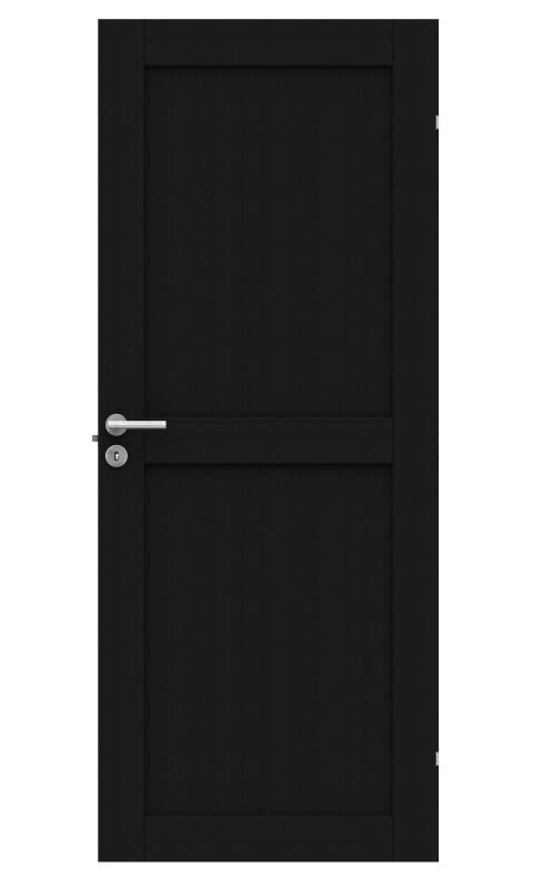 Swedoor Unique 02L Innerdörr svart ek 925x2040 mm