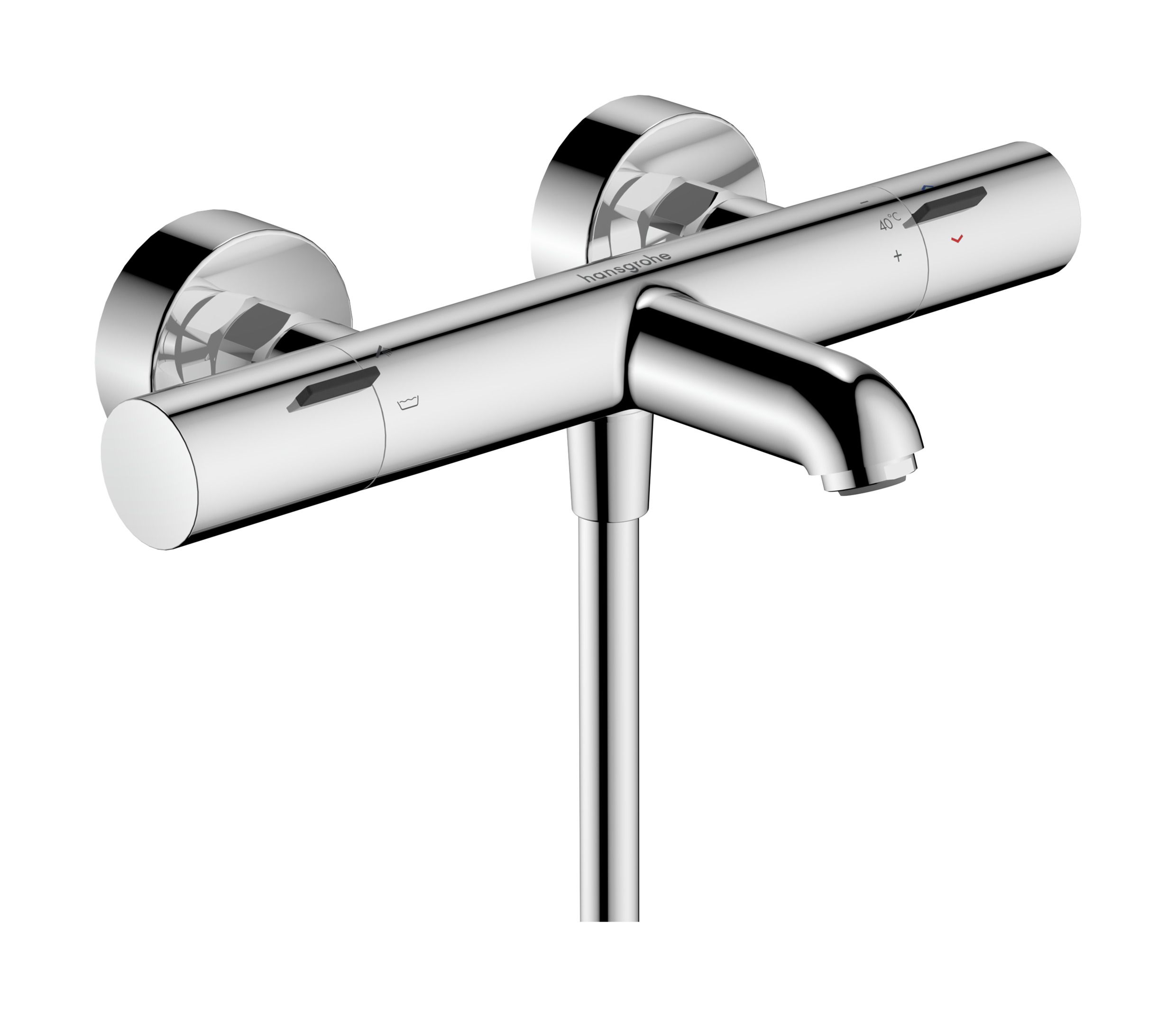 Hansgrohe Ecostat Fine Kar-/duschtermostat 150 c/c Krom