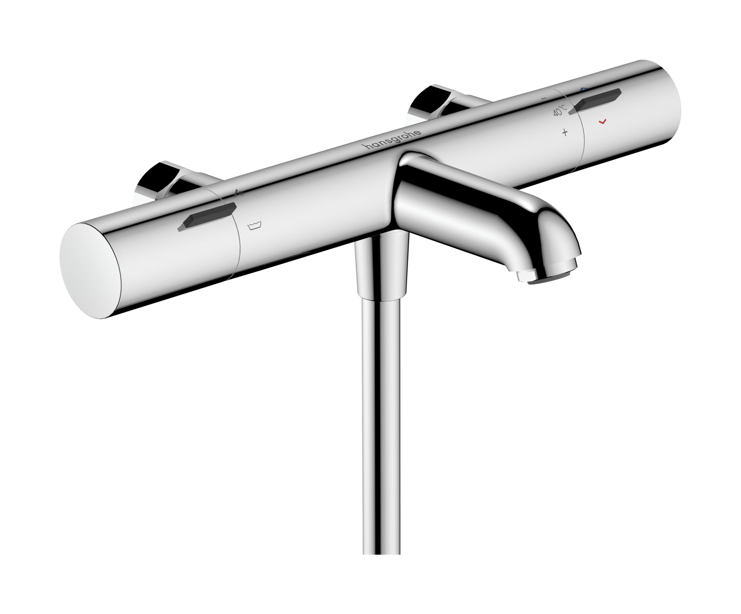 Hansgrohe Ecostat Fine Kar-/duschtermostat 150 c/c, utan väggkåpor