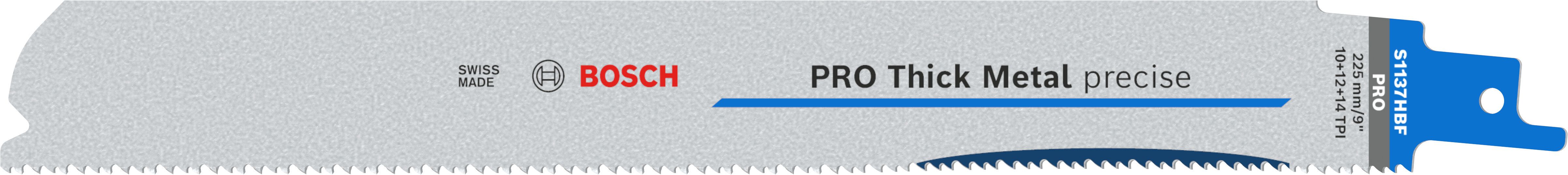 Bosch PRO Thick Metal S1137HBF Tigersågblad S-skaft, tandutförande 4-12 mm