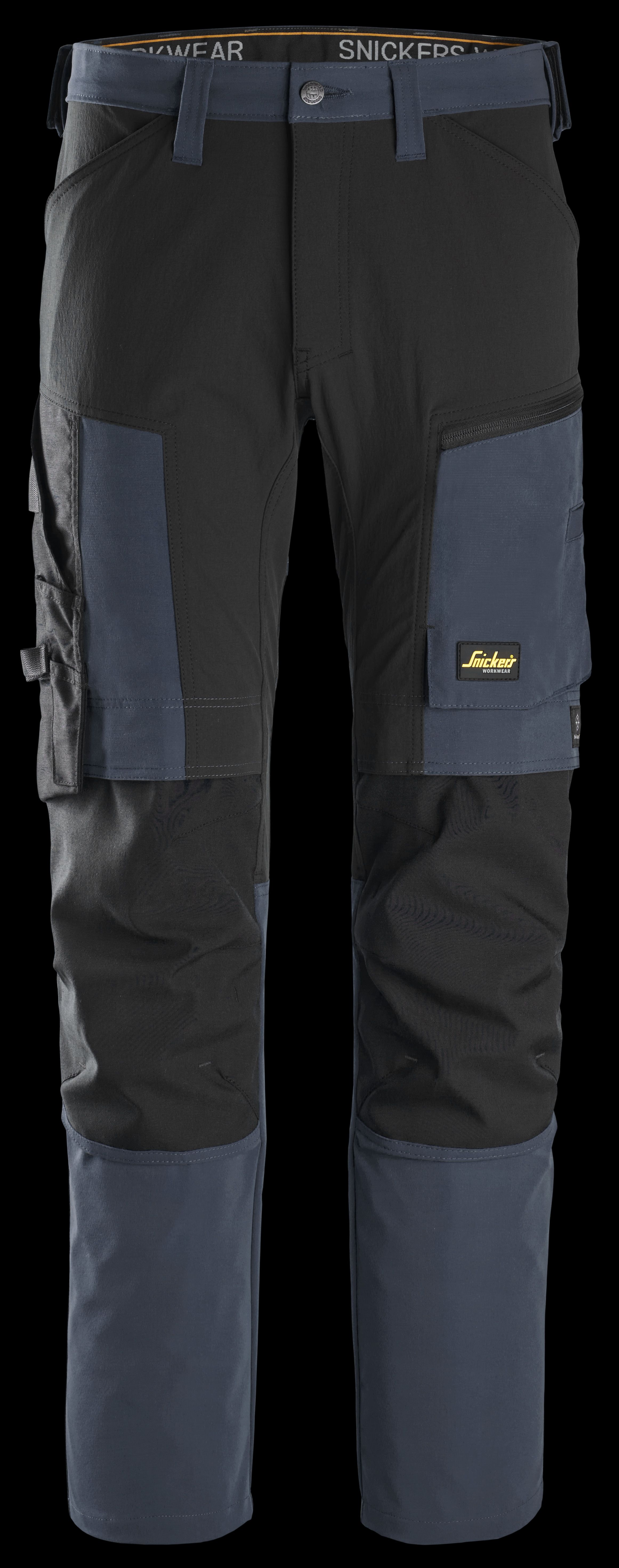 Snickers Workwear 6318-9504 AllroundWork Arbetsbyxa marinblå/svart, stretch Marinblå/svart