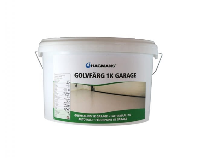 Hagmans 1K Garage Golvfärg halvblank Valfri kulör