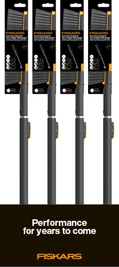 Fiskars 1082187 Snöborste med iskrapa