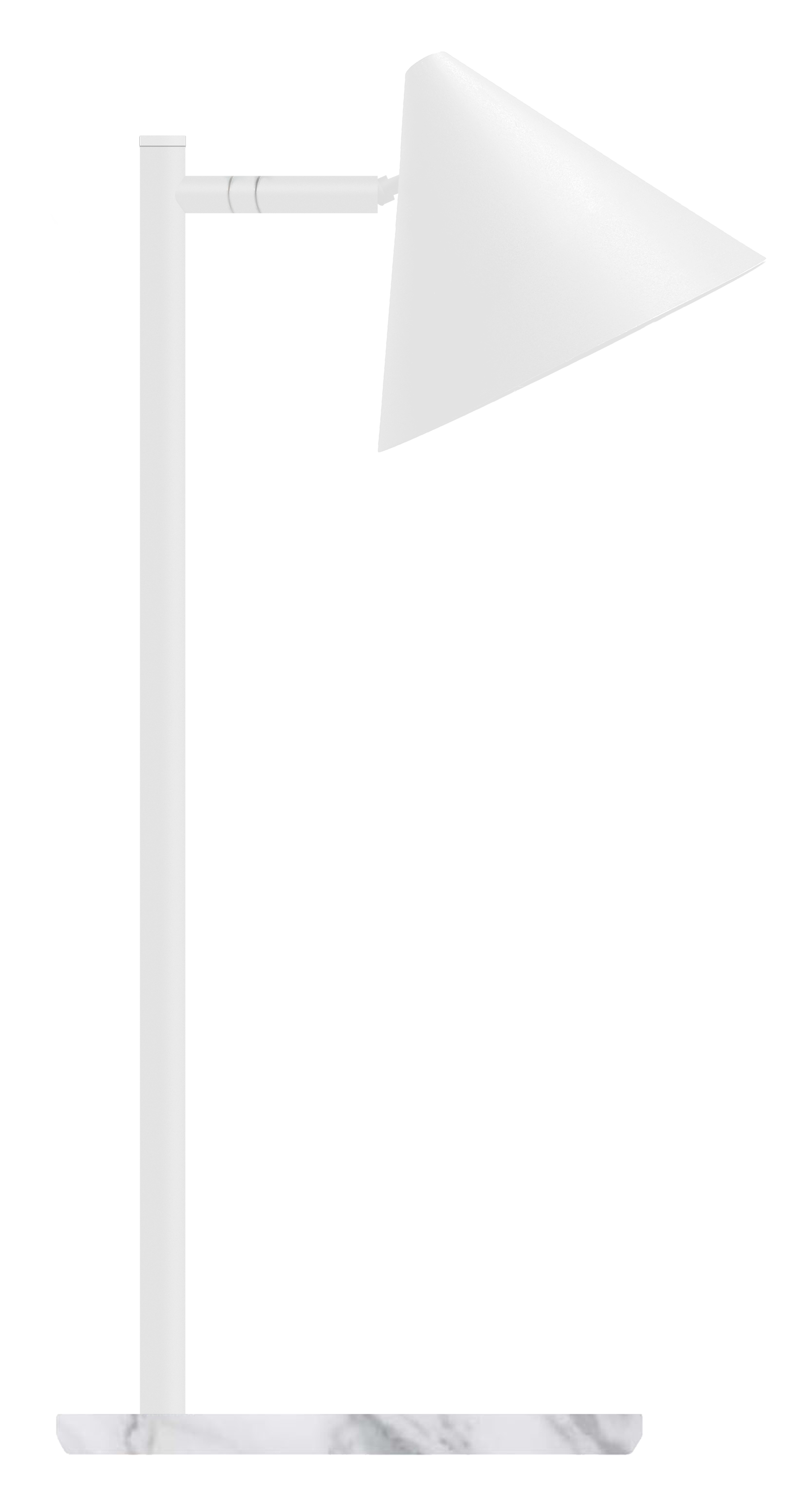 Westal Tratt Micro Bordslampa GU10, utan ljuskälla Vit/Marmor