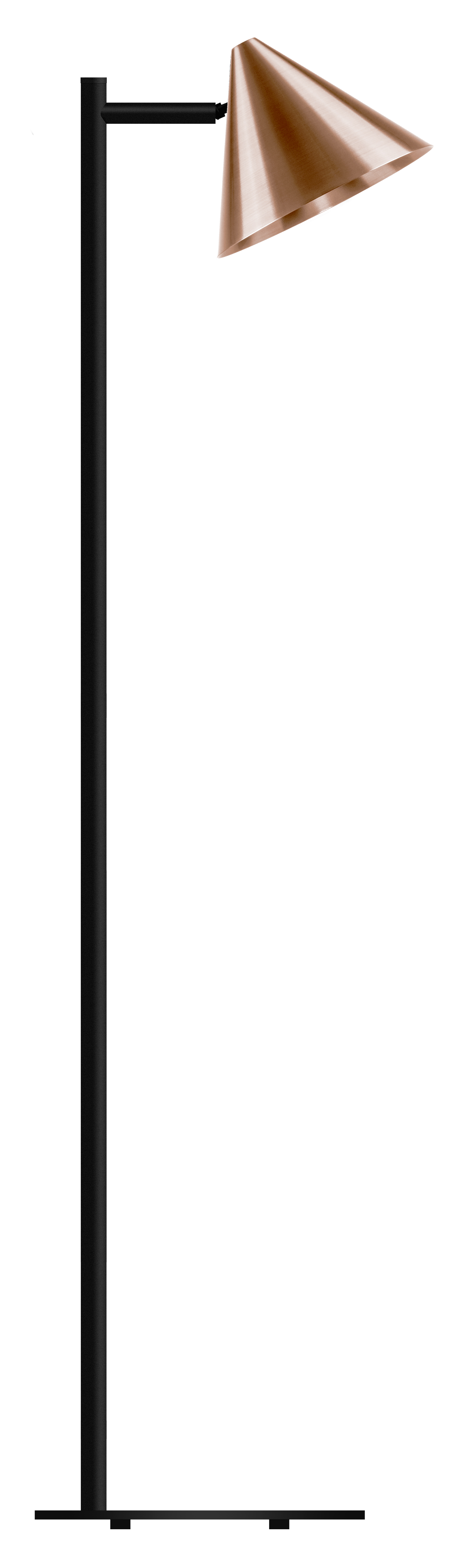 Westal Tratt Micro Golvlampa GU10, utan ljuskälla Råkoppar