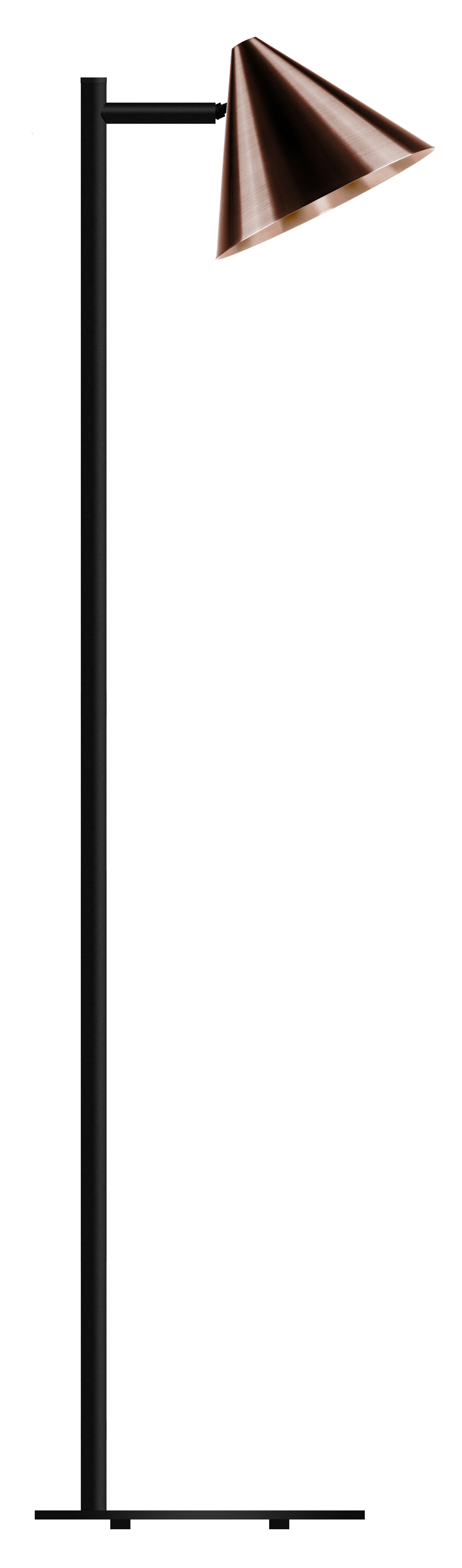 Westal Tratt Micro Golvlampa GU10, utan ljuskälla Mörkoxiderad koppar