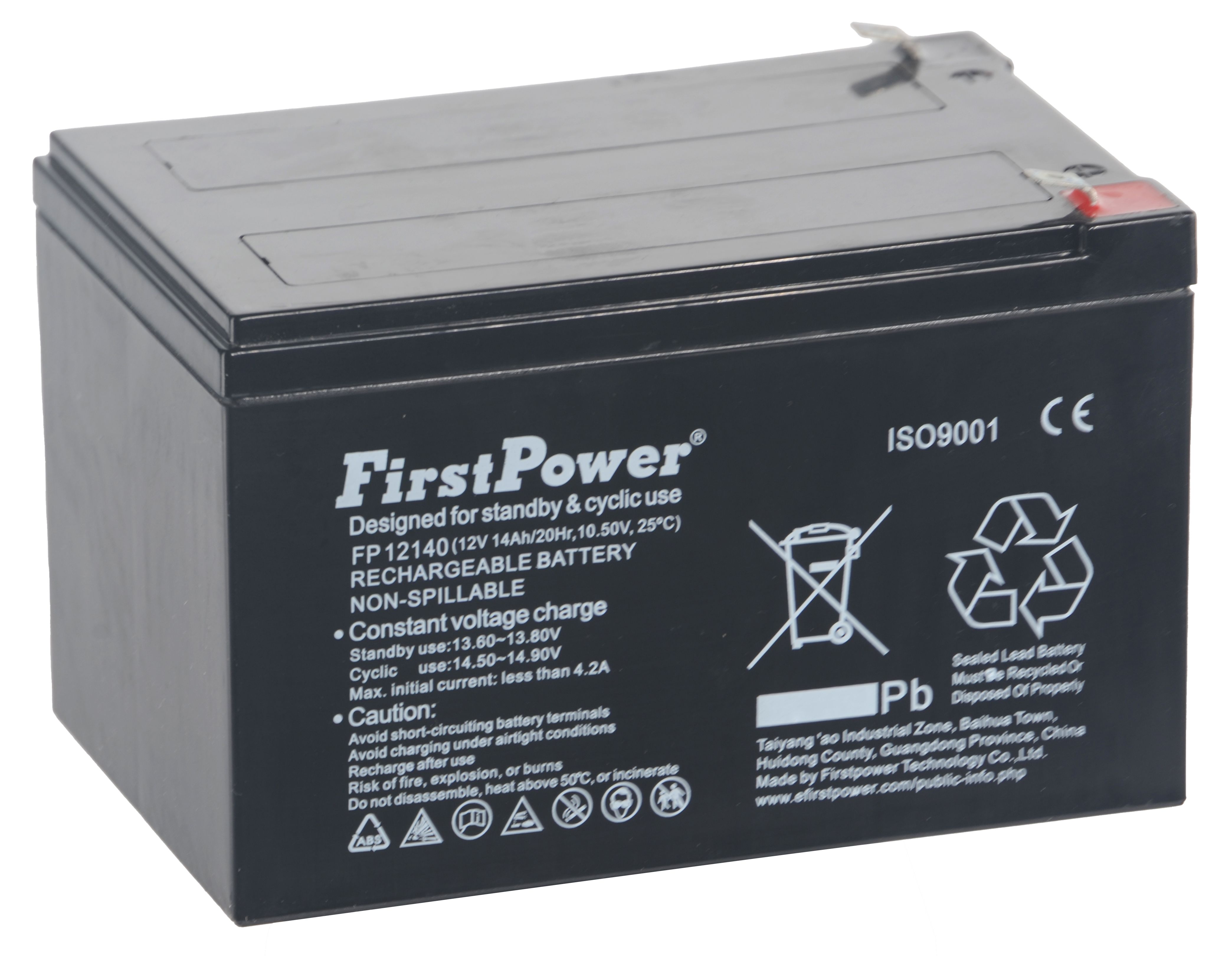 First Power FP12140 Batteri 12V, 14 Ah