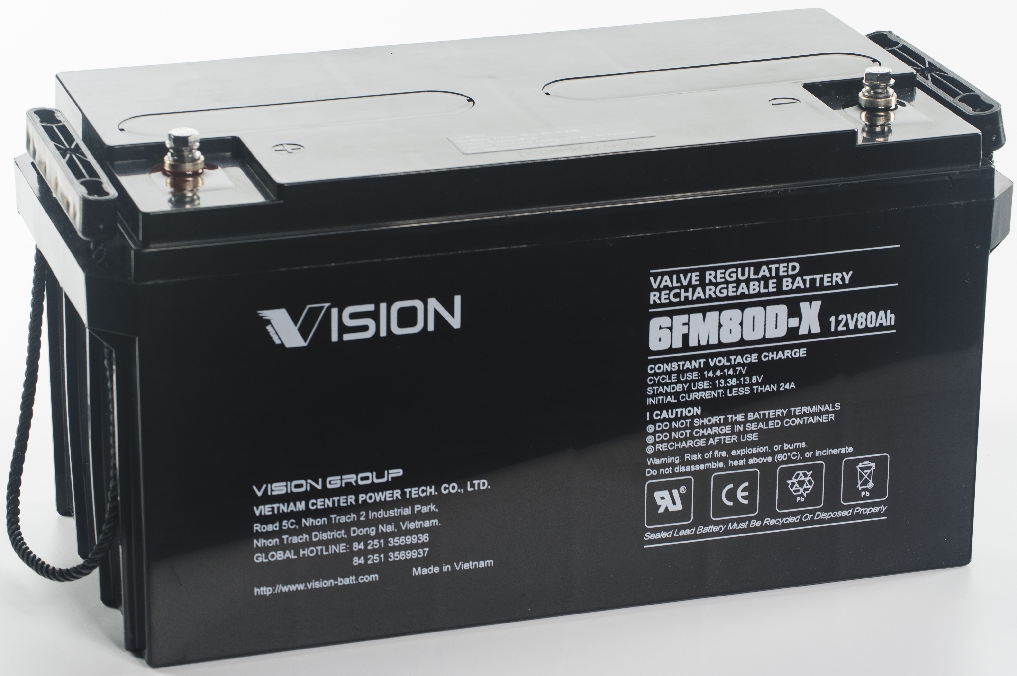 Vision 6FM80 Batteri 12V, 70 Ah