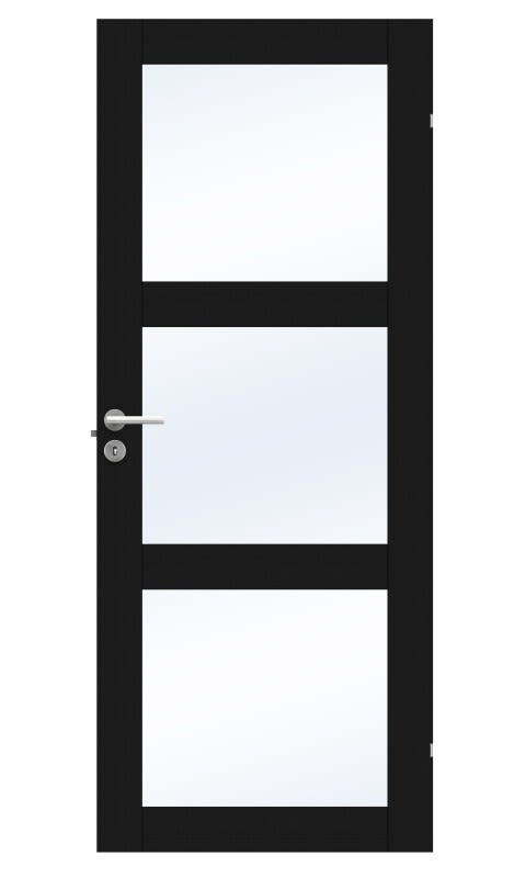 Swedoor Unique GW 03L Innerdörr svart ek 725x1940 mm