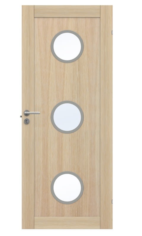 Swedoor Unique GWA 01L 330 Innerdörr vitpigmenterad ek 825x2040 mm