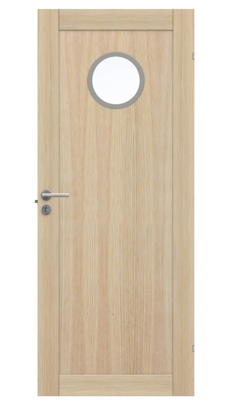 Swedoor Unique GWA 01L 130 Innerdörr vitpigmenterad ek 825x2040 mm