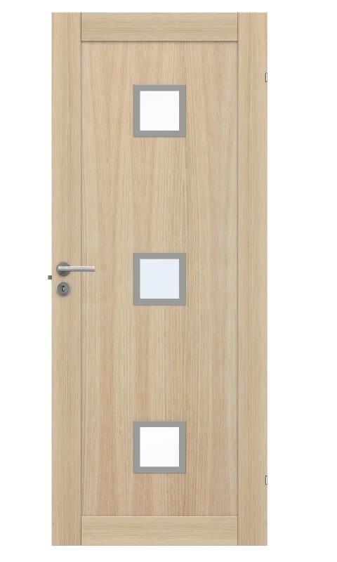Swedoor Unique GWA 01L 320 Innerdörr vitpigmenterad ek 825x2040 mm