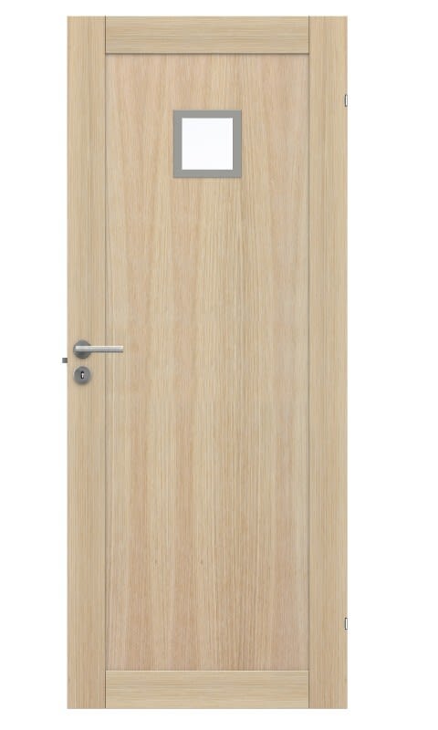 Swedoor Unique GWA 01L 120 Innerdörr vitpigmenterad ek 825x2040 mm