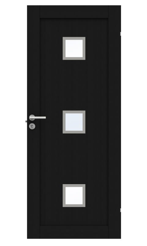 Swedoor Unique GWA 01L 320 Innerdörr svart ek 825x2040 mm