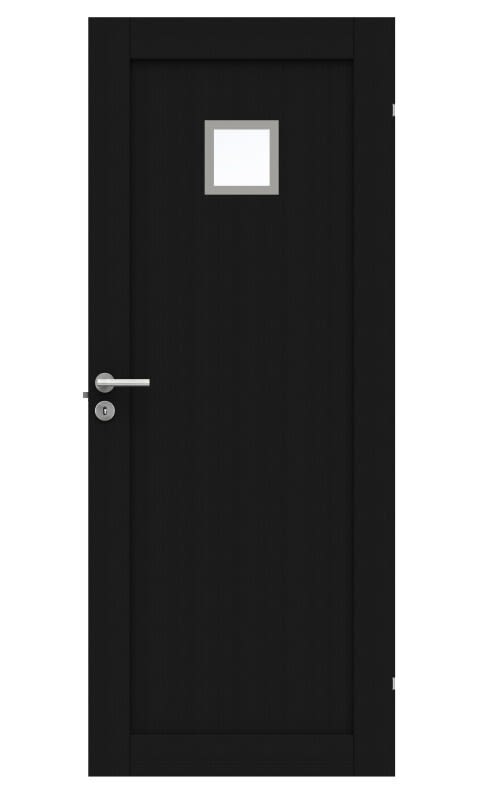Swedoor Unique GWA 01L 120 Innerdörr svart ek 825x2040 mm