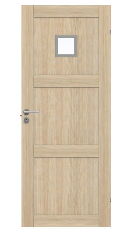 Swedoor Unique GWA 03L 120 Innerdörr vitpigmenterad ek 825x2040 mm