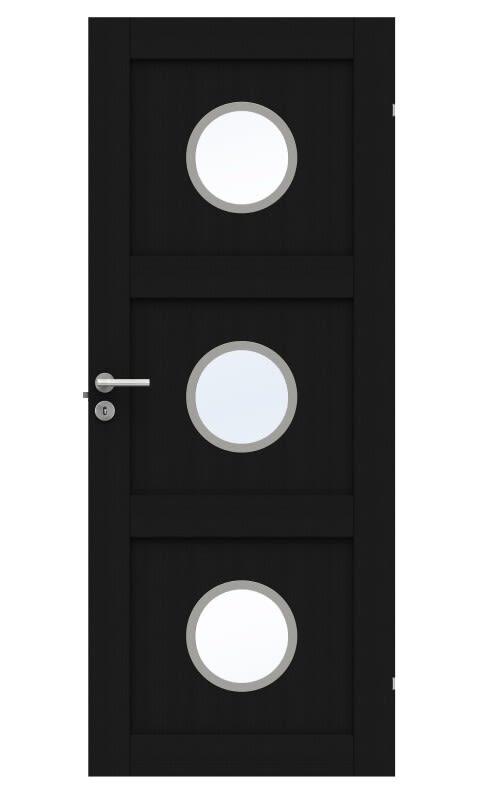 Swedoor Unique GWA 03L 330 Innerdörr svart ek 825x2040 mm
