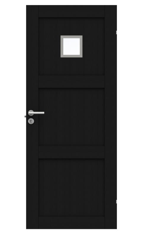 Swedoor Unique GWA 03L 120 Innerdörr svart ek 825x2040 mm