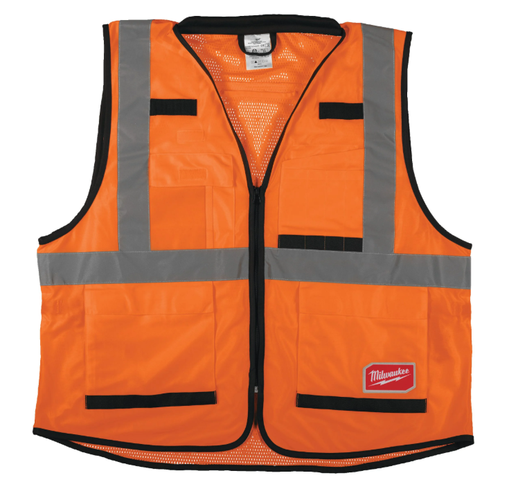 Milwaukee Hi Visible Premium Sikkerhetsvest varsel, oransje Varsel, Oransje