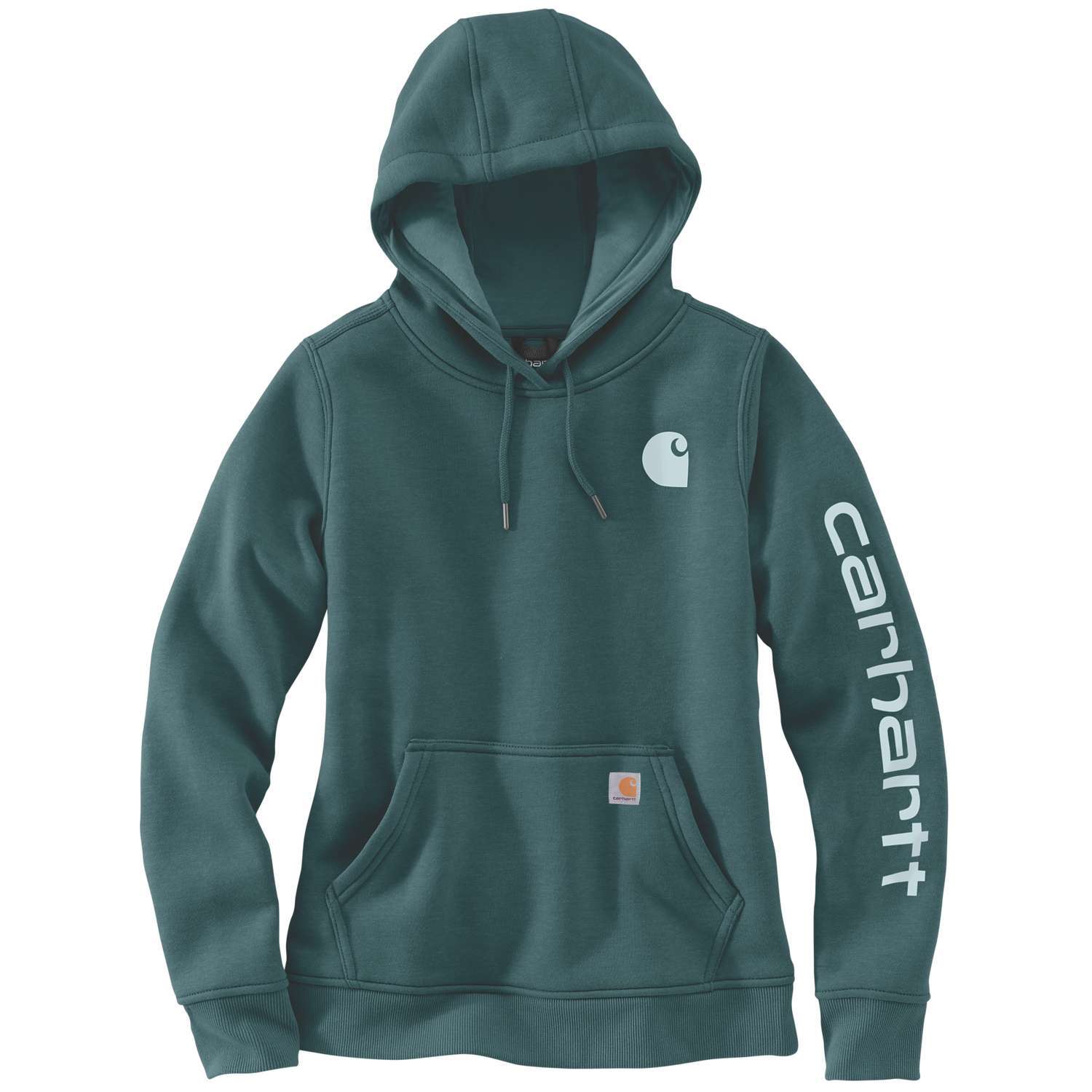 Carhartt Midweight Logo Sleeve Graphic Luvtröja Blå