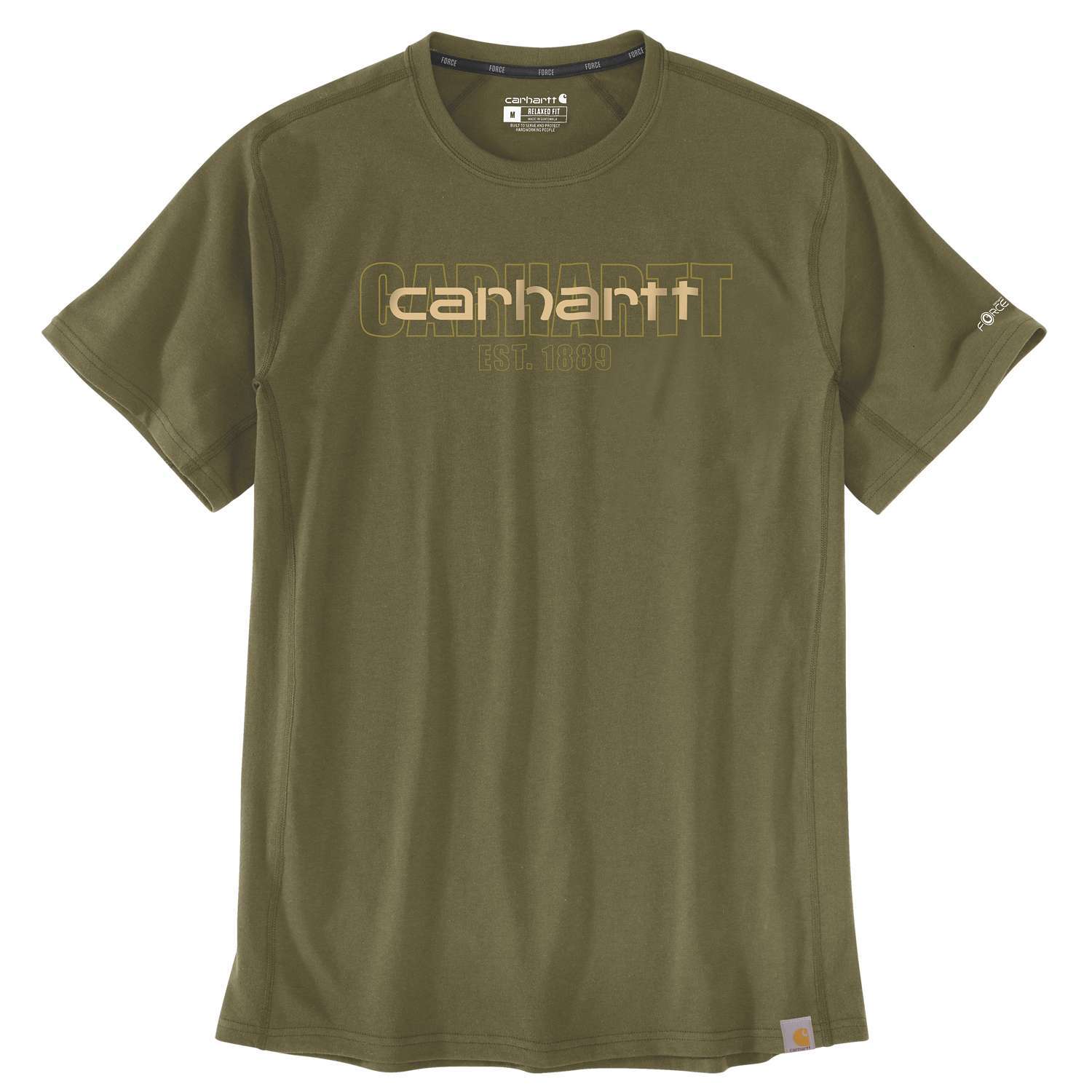 Carhartt Midweight Logo Graphic T-Shirt Grön