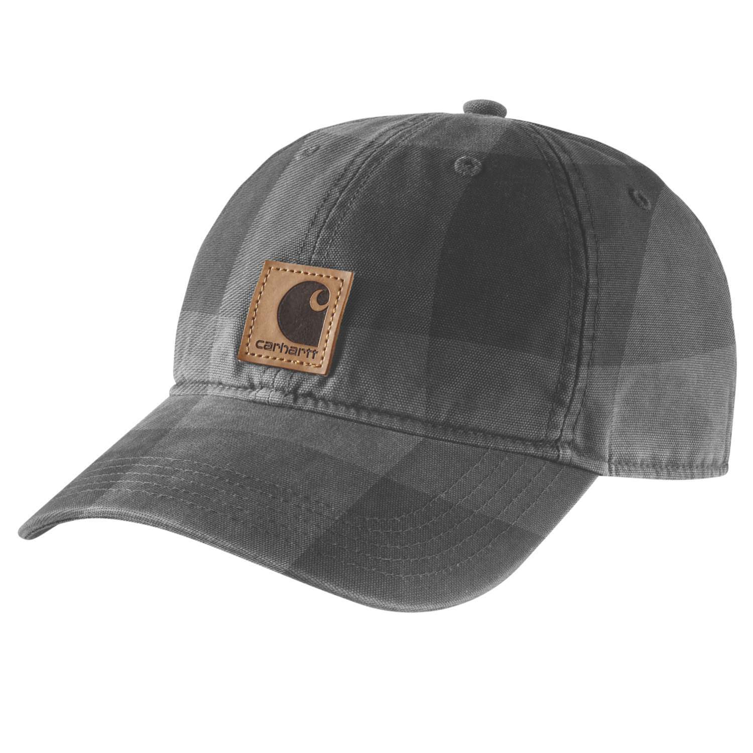 Carhartt Flannel Script Cap Keps Grå