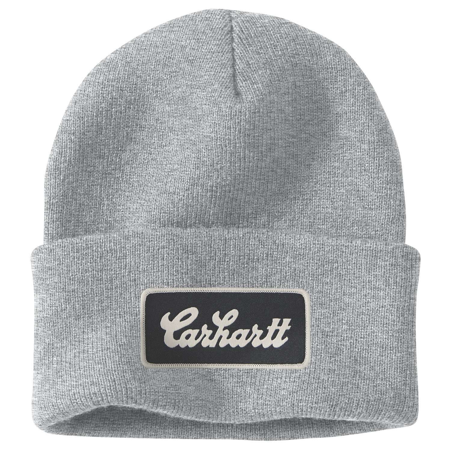 Carhartt Knit Cuffed Script Patch Beanie Mössa Grå