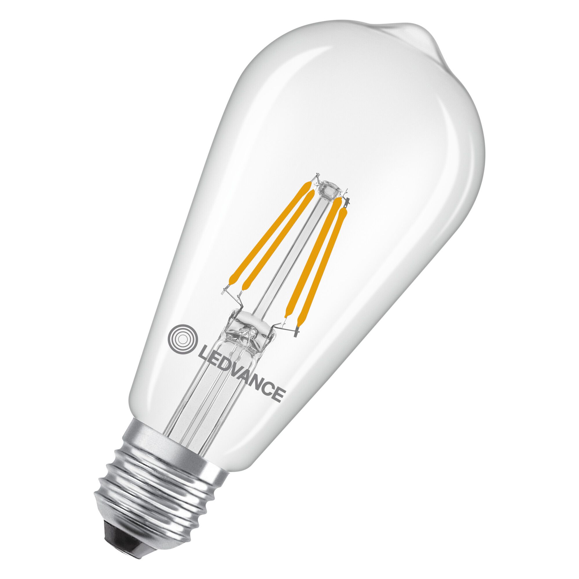 LEDVANCE Edison Performance LED-lampa 3,4 W, 470 lm, 2700 K, E27, ej dimbar Klart glas